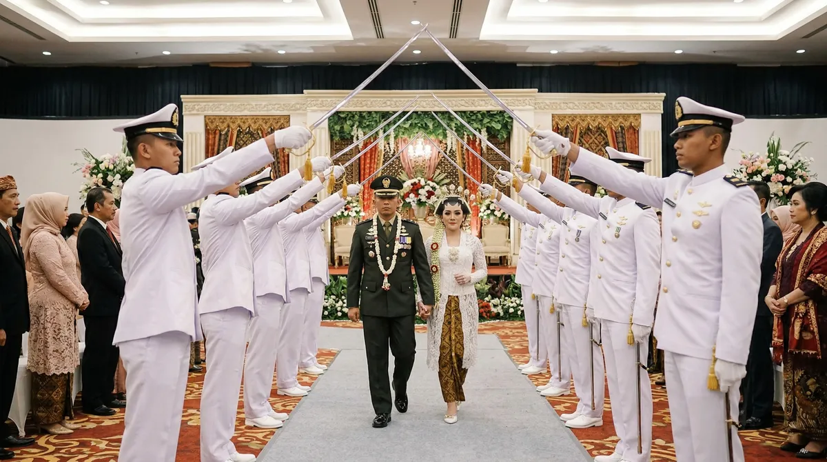 Mengenal Upacara Pedang Pora: Tradisi Pernikahan Militer TNI yang Penuh Makna